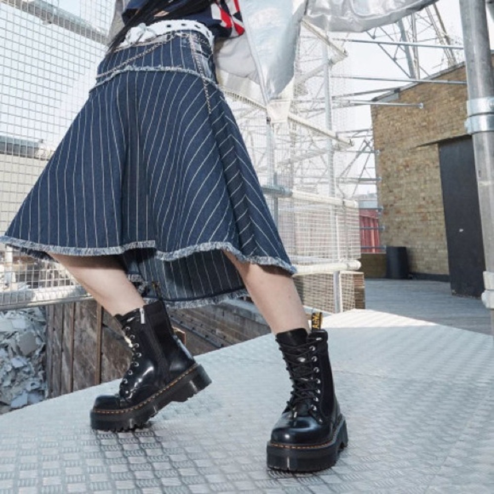 Dr Martens Jadon II Hardware Leather Platform Boots